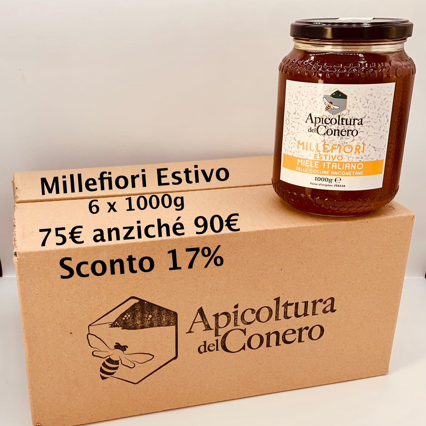 Miele Millefiori Estivo - Scorta 6 x 1000g