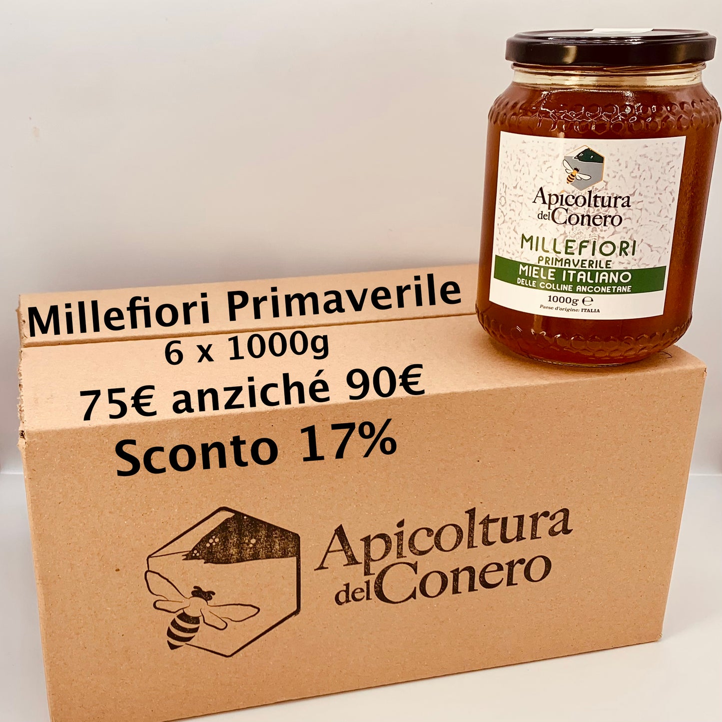 Miele Millefiori Primaverile - Scorta 6 x 1000g