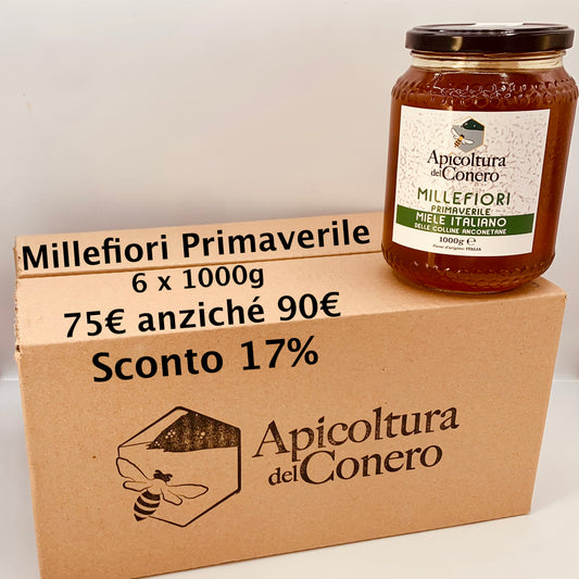 Miele Millefiori Primaverile - Scorta 6 x 1000g